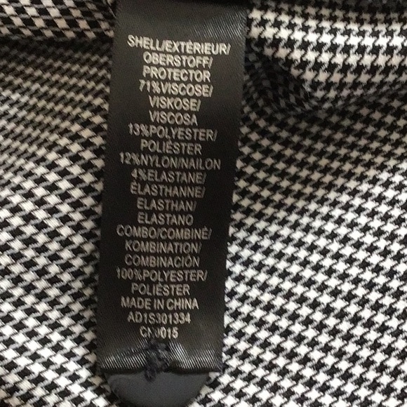 Adrianna Papell one button  long topper jacket tiny houndstooth size medium NWT - Picture 8 of 9